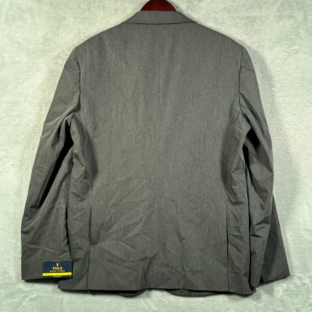 Polo Ralph Lauren Suit Jacket Mens 42R Gray Modern Fit Twill Performance Blazer